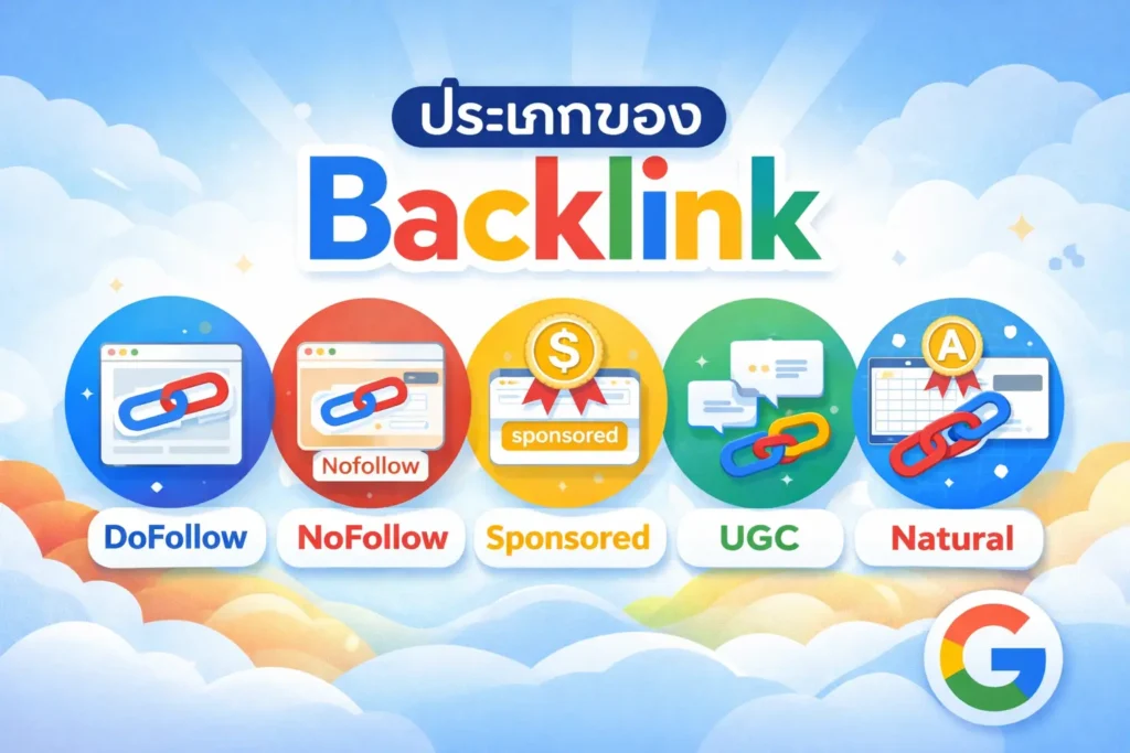 ประเภทของ Backlink ที่ควรรู้ 2026