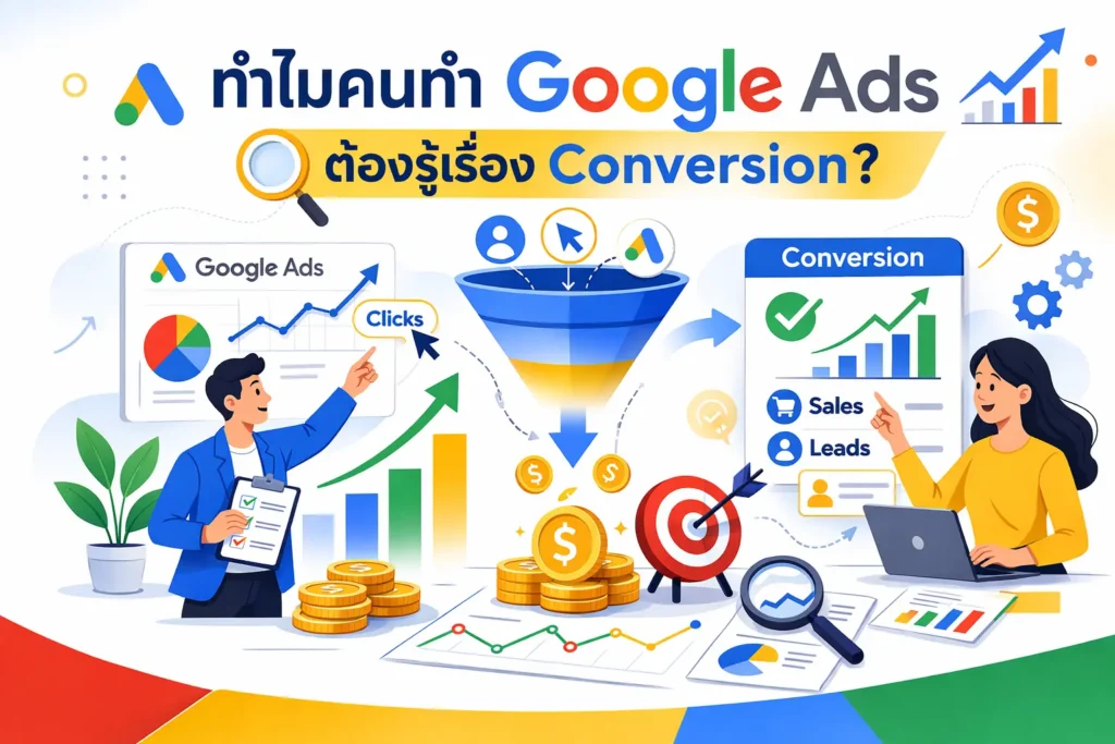 ทำไมคนทำ Google Ads ต้องรู้เรื่อง Conversion?