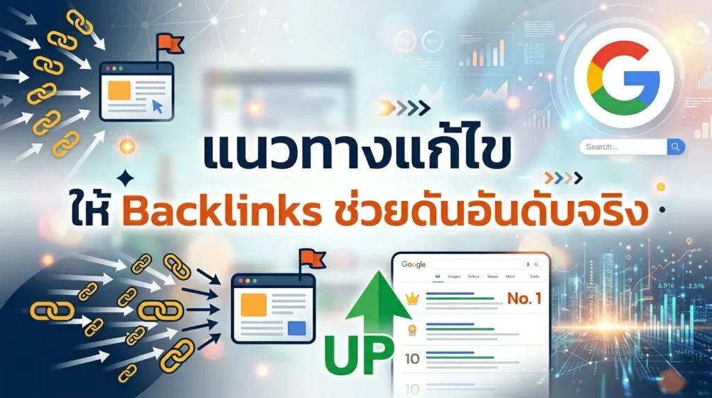 แนวทางแก้ไข ให้ Backlinks ช่วยดันอันดับจริง