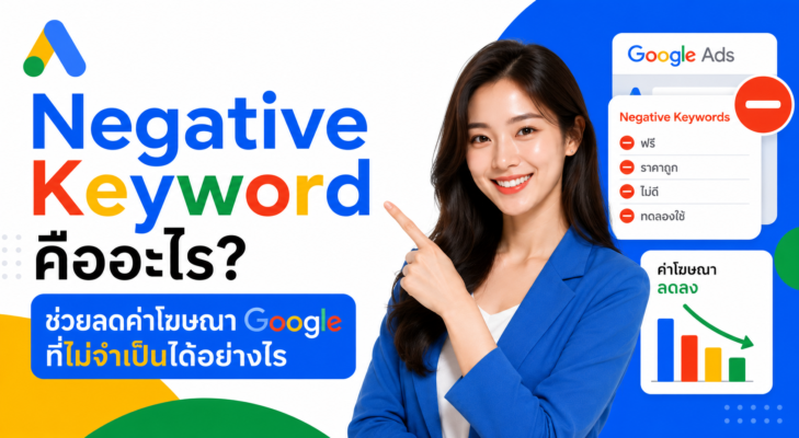 Negative Keyword คืออะไร ช่วยลดค่าโฆษณา Google ที่ไม่จำเป็นได้อย่างไร
