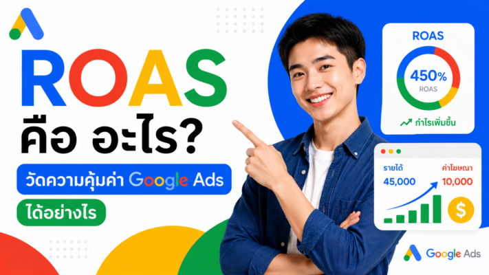 ROAS คือ อะไร วัดความคุ้มค่า Google Ads ได้อย่างไร