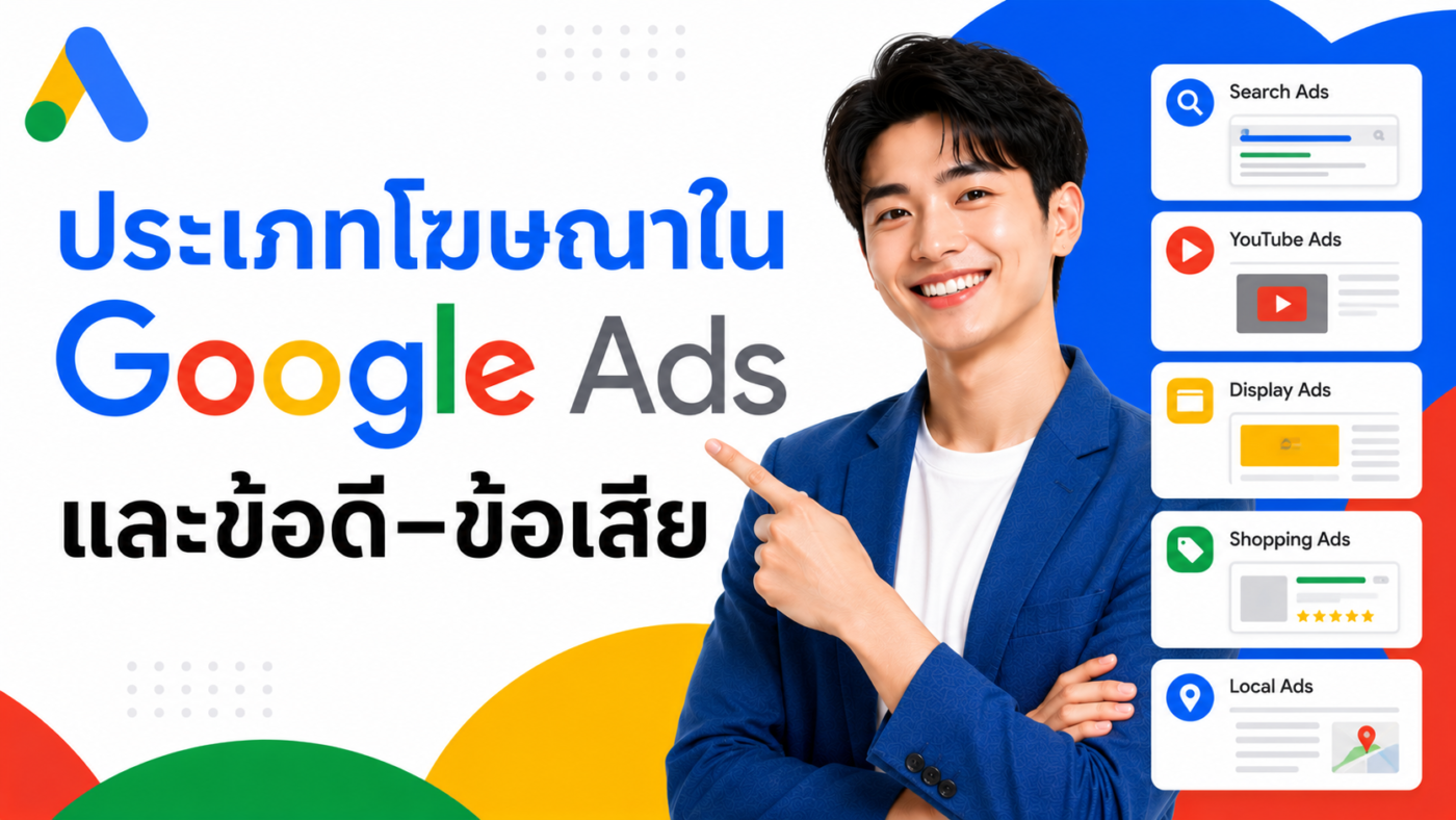 ประเภทโฆษณาใน Google Ads และข้อดี–ข้อเสีย