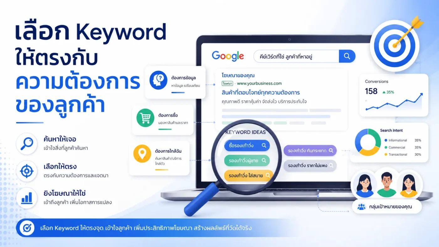 เลือก Keyword ให้ตรงกับความต้องการของลูกค้า