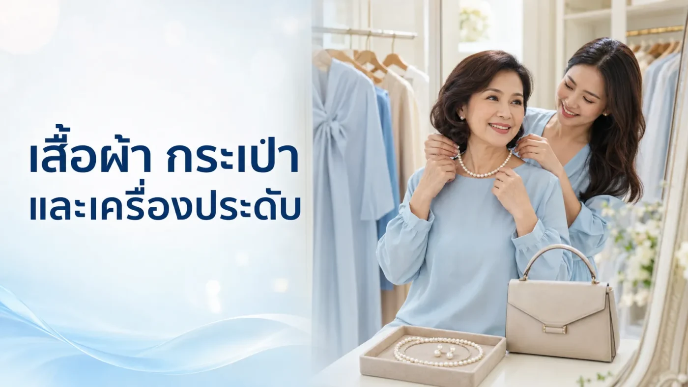 ของขวัญวันแม่ เสื้อผ้า กระเป๋า และเครื่องประดับ
